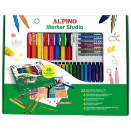 Set de Rotuladores Alpino MARKER STUDIO Multicolor 48 Piezas (4 Unidades)