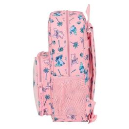 Safta Mochila Infantil Adaptable a Carro con Bolsillos, Diseño Stitch "Beach", 26x34x11cm, Edad Recomendada 3+ Años
