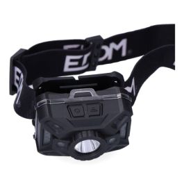 Edm Linterna de Cabeza LED con Sensor 7 Tipos de Luz 5W, Múltiples Modos de Iluminación y Luz Roja, Ajustable, Hasta 16h Autonomía