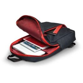 Port Designs Mochila para Computadora Portátil 15.6" Portland Urban Compact Negro, con Compartimento para Híbrido y Cuaderno, Diseño Ligero