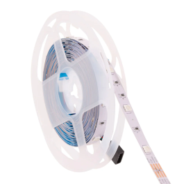 Tira de 150 LEDs 36W 2.100Lm SMD5050 12VDC RGB x5M 40.000H PL219011RGB