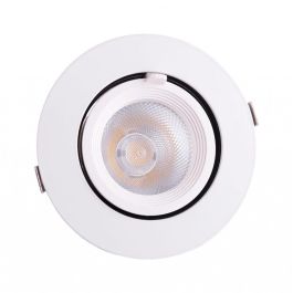 Foco Downlight LED 15W 2550Lm 4000ºK Circular Orientable 40.000H [HO-COB-C-OR-15W-W]