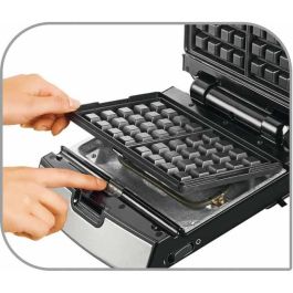 Tefal SW854D16 Sandwichera y gofrera, Plancha de 700W, Acero Inoxidable y Negro