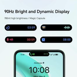 Honor X6b Smartphone 6.56" Android 14, 4GB RAM, 128GB Almacenamiento, Cámara 50MP, Batería 5200mAh, Negro