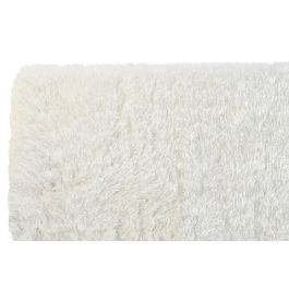DKD Home Decor Alfombra Marfil de Poliéster 180 x 120 cm - Tejido 2400 gsm
