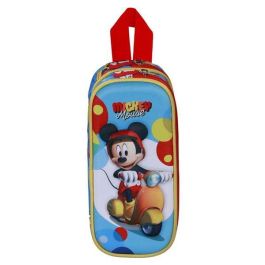 Karactermania Estuche Doble 3D Mickey Mouse Scooter Azul 22 x8 x9,5 cm