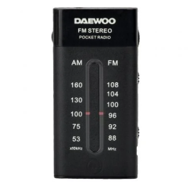 Daewoo DW1109 Radio Portátil Negra AM/FM con Auriculares Precio: 22.79000031. SKU: B14YDZ2YDR