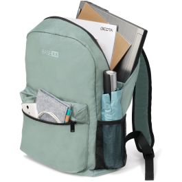 Dicota B2 Mochila BASE XX para Portátil 15.6" Gris Claro D31967, Bolsillo Delantero y Lateral, Asa de Transporte, 20L