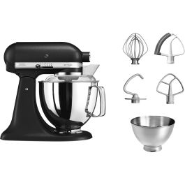 Kitchenaid Robot de Cocina Artisan 5KSM175 PS EBK Hierro Fundido 4.8L con Accesorios