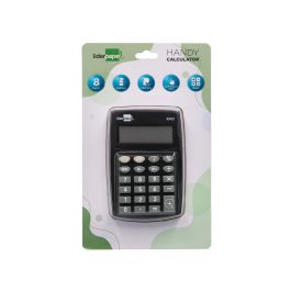 Calculadora Liderpapel Bolsillo Xf01 8 Digitos Pilas Color Negro 99x64x9 mm