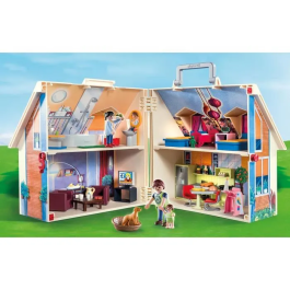 Playmobil Casa de Muñecas Maletín 70985 Plegable con Figuras y Accesorios para +4 Años