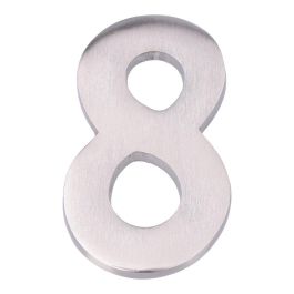 Edm Número 8 Niquel Mate 10cm Fijación Invisible