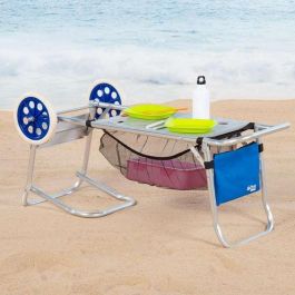 Carro de playa transporte aluminio con barras extensibles Carro de playa transporte aluminio con barras extensibles