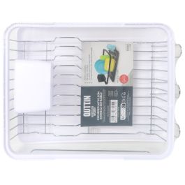 Qutti Escurreplatos con Bandeja, de 46 x 32 x 11 cm (6 Unidades)