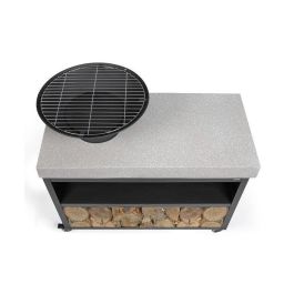 Livoo DOC329 Brasero para barbacoa sobre carro