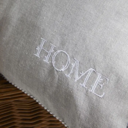 Today TOD1700240918320 Cojín Chambray x Petite broderie Capucine 40 x 40 cm