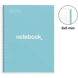 Bloc Miquelrius Emotions Notebook 1 Micro.Tapa Extra A4 80H 90G Cuadric.5X5 Azul Cielo 5 unidades