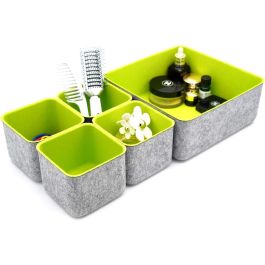 Confortime Set de 5 Organizadores de Fieltro 25.2 x 25 x 10 cm (6 Unidades)