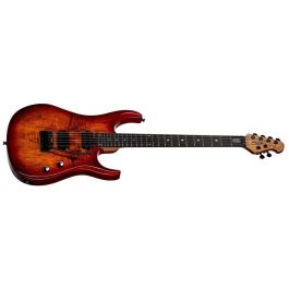 Sterling JP150D Guitarra Eléctrica John Petrucci Signature DiMarzio LiquiFire/Crunch Lab Ebony Orange Burst