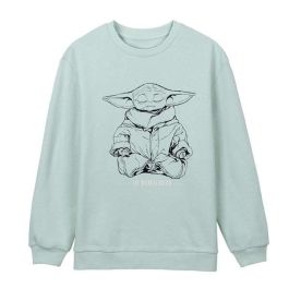 Sudadera sin Capucha Mujer The Mandalorian Verde Verde Claro XS