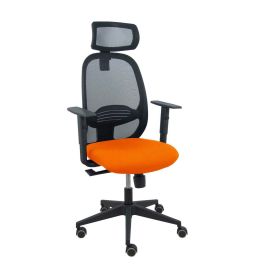 PIQUERAS Y CRESPO Silla Cilanco negra malla negra asiento bali naranja oscuro brazo regulable cabecero regulable Precio: 187.50000038. SKU: B1HVRJ9F8V
