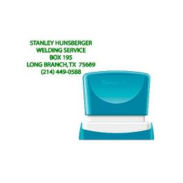X'stamper Sello Quix Personalizable Color Verde, Medidas 24x49 mm, Q-12