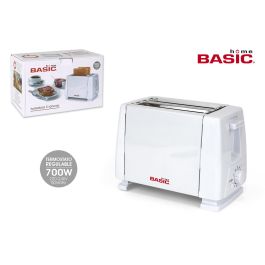 Tostadora Blanca Basic Home 2 Ranuras 700W (4 Unidades) Tostadora Blanca Basic Home 2 Ranuras 700W (4 Unidades)