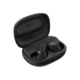 Poly Voyager Free 20 Auriculares Inalámbricos Profesionales con Cancelación de Ruido ANC, Multipunto, 42h Autonomía, Carga Qi, Negro