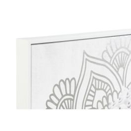 DKD Home Decor Cuadro Oriental Blanco Plateado Buda Lienzo PS 82.5 x 122.5 x 4.5 cm (2 Unidades)