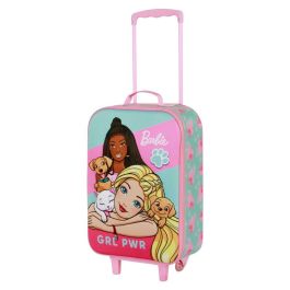 Maleta Trolley Soft 3D Pets Barbie Rosa