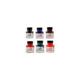 Daler Rowney SET TINTA CALIGRAFÍA 6 COLORES SURTIDOS (6X 29,5ML) D604300010 Tinta Lápices Plumas Pigmentada No Tóxico No Inflamable