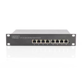 Digitus Switch Gigabit Ethernet 8 Puertos, No Administrado, 80W PoE, Montaje en Rack, Full Duplex