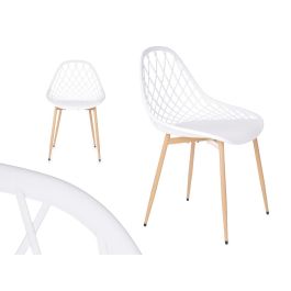 Silla Rejilla Blanca Giftdecor 56X80CM (4 Unidades) Silla Rejilla Blanca Giftdecor 56X80CM (4 Unidades)