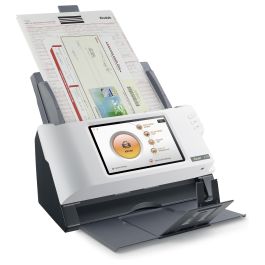 Plustek Escaner A350 Essential, 600x600 DPI, Escaner a Color, Escaneo Dúplex, Negro/Blanco, Pantalla LED 7"