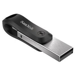 SanDisk iXpand unidad flash USB 64 GB USB Type-A / Lightning 3.2 Gen 2 (3.1 Gen 2) Negro, Plata