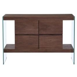 DKD Home Decor Buffet Moderno Marron Transparente Cristal y MDF 45 x 80 x 160 cm Precio: 376.50000025. SKU: S3022481