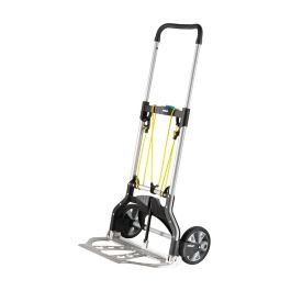 Wolfcraft Carro de transporte ts 850 5501000, carretilla plegable con ruedas, capacidad 100kg, sistema automático de plegado rápido