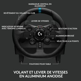 Logitech G G923 Volante + Pedales PC PlayStation 4 PlayStation 5 Negro