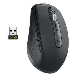 Logitech Ratón Inalámbrico MX Anywhere 3S for Business, 910-006958, Laser RF Wireless + Bluetooth, 8000 DPI, Ergonómico, Multidispositivo, Grafito