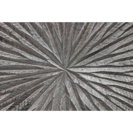 Decoración de Pared DKD Home Decor 3D 121,5 x 2,5 x 122 cm Plateado Moderno