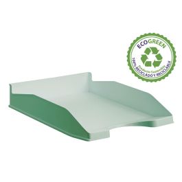 Archivo 2000 Bandeja Ecogreen Apilable 3 Posiciones 345x255x60 mm Reciclado Verde Pastel