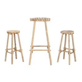 Mesa Bar Tropical DKD Home Decor 50 x 105 x 50 cm Set de 3 Mesa Bar Tropical DKD Home Decor 50 x 105 x 50 cm Set de 3