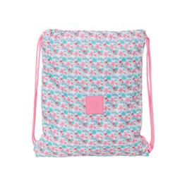 Bolsa Mochila con Cuerdas Moos Flores Multicolor 35 x 40 x 1 cm Precio: 4.49999968. SKU: B15QYW8322