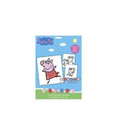 Peppa Pig Set de Papelería Coloreable para 3+ años, Azul, 22.6 x 29.8 x 1.0 cm