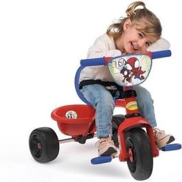 Smoby - Triciclo Be Fun - Spidey - Escalable de 15 meses a 3 años - Bastón parental regulable en 3 posiciones - Cinturón de seguridad Smoby - Triciclo Be Fun - Spidey - Escalable de 15 meses a 3 años - Bastón parental regulable en 3 posiciones - Cinturón de seguridad