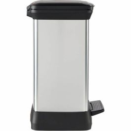 Curver CUR3253922164245 Cubo de Basura Rectangular Deco Bin 50L Gris Metalizado 39x29x51 cm Diseño Elegante Curver CUR3253922164245 Cubo de Basura Rectangular Deco Bin 50L Gris Metalizado 39x29x51 cm Diseño Elegante
