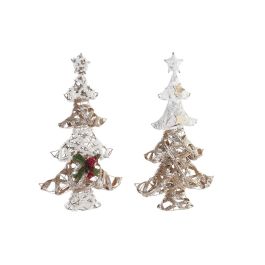 Arbol Navidad Alpina DKD Home Decor Blanco Dorado 20 x 56 x 40 cm (2 Unidades) Precio: 19.89000057. SKU: B1D8FEKMAM