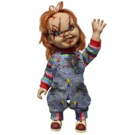 MEZCO TOYZ Figura Chucky El Muñeco Diabólico parlante 38cm Articulado con Voz y Cuchillo
