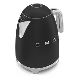 Smeg KLF03BLMEU Hervidor de agua 1,7 L 2400 W Negro mate con filtro antical, apagado automático y base 360°