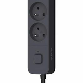 Quarx Regleta 4 Tomas con 3 Puertos USB Cable 1,5m